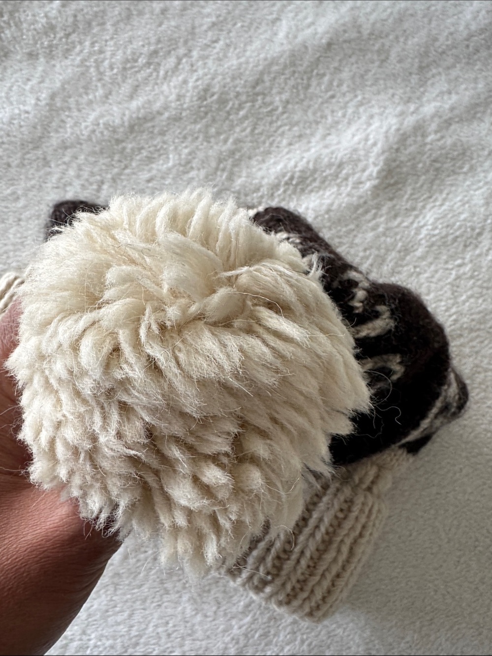 Junya Watanabe Comme des Garçons Knit Beanie Wool Nordic Pom Hat Luxury Chic - Picture 5 of 11